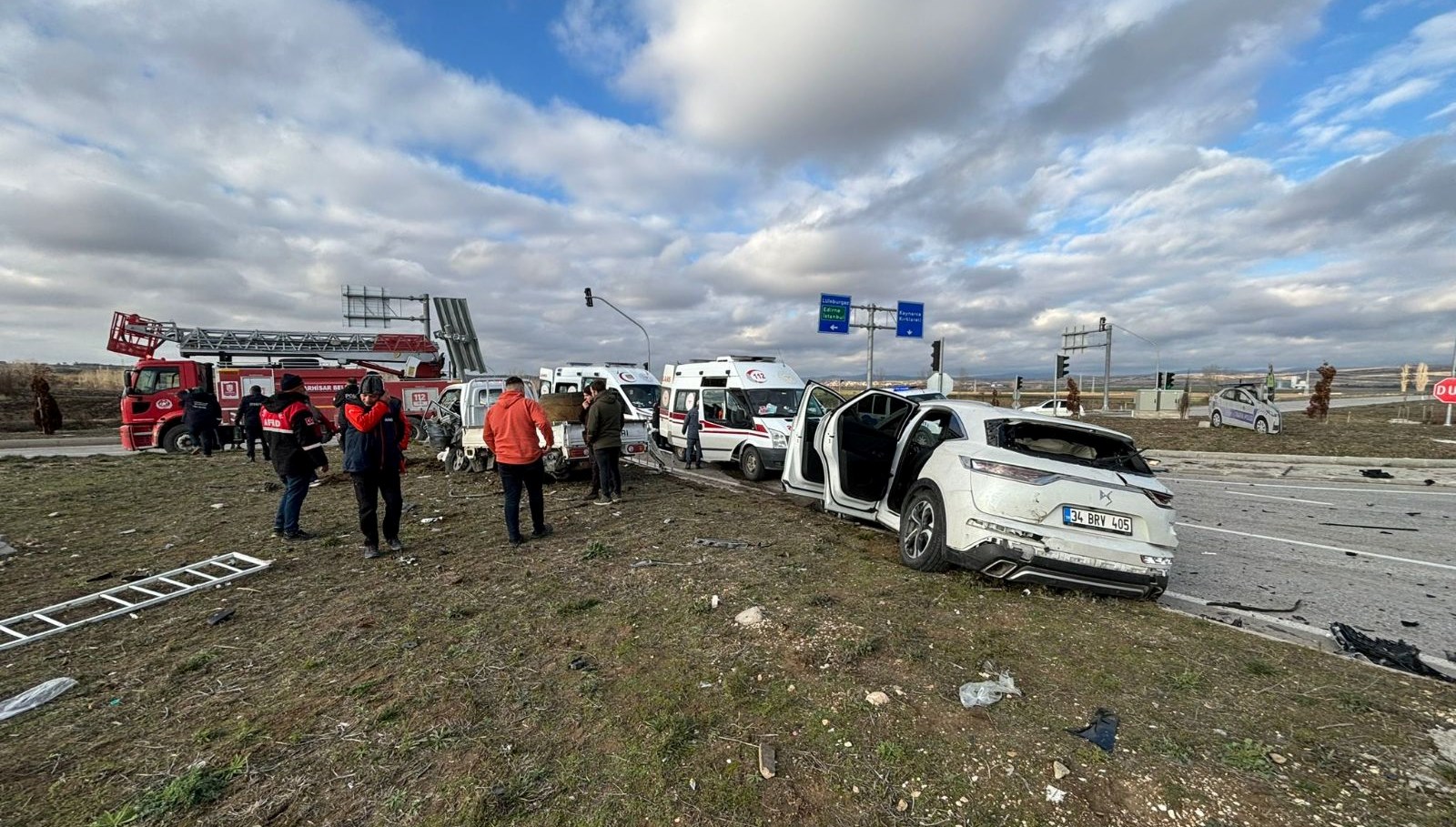 Kırklareli’nde trafik kazası: 1 kişi öldü, 6 kişi yaralandı